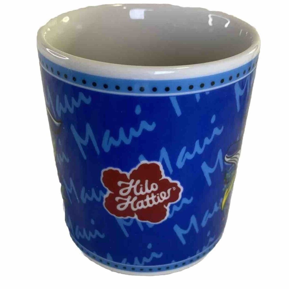 Hawaii Maui Coffee Mugs by Hilo Hattie VTG 2002 Dolphin Plumeria Island Heritage - Picture 3 of 12